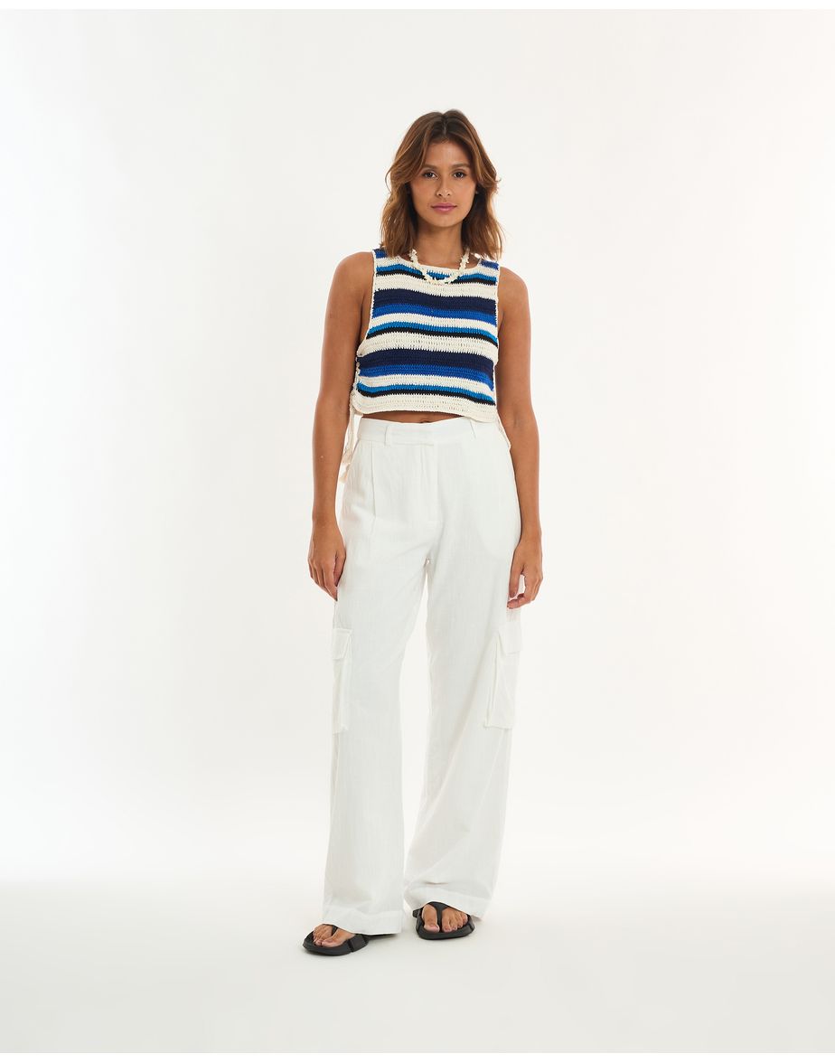Calça confy alt off-white