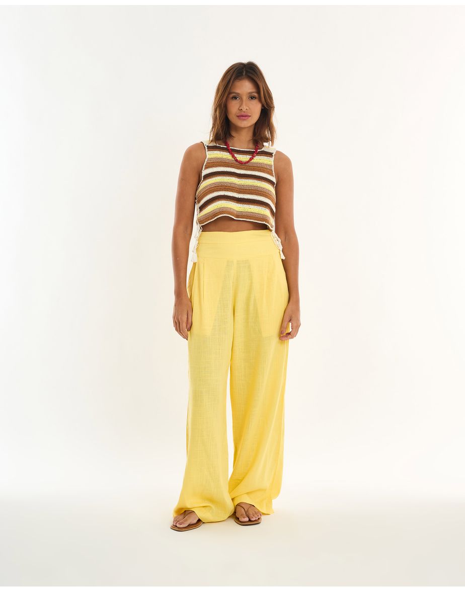 Calça pala alt amarelo