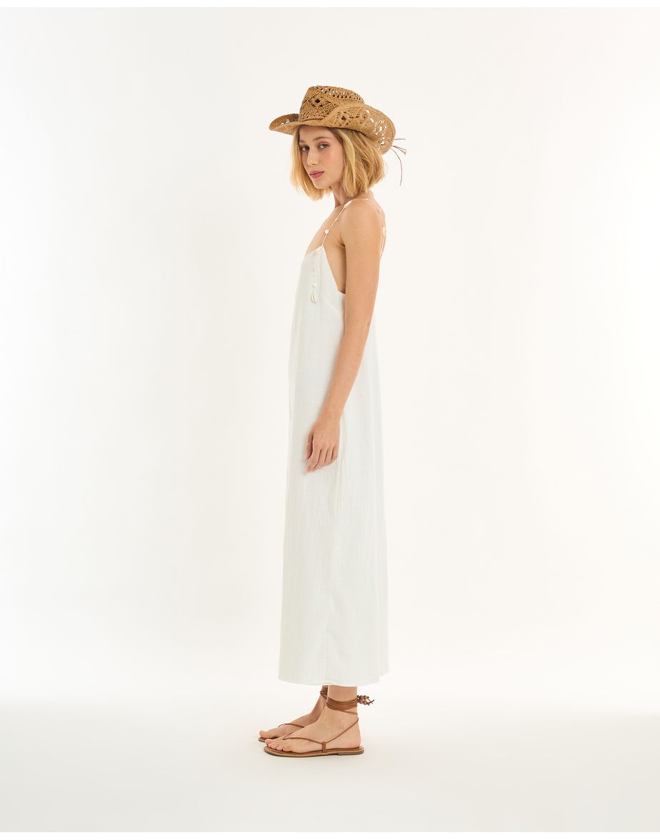 Vestido conchas alt off-white