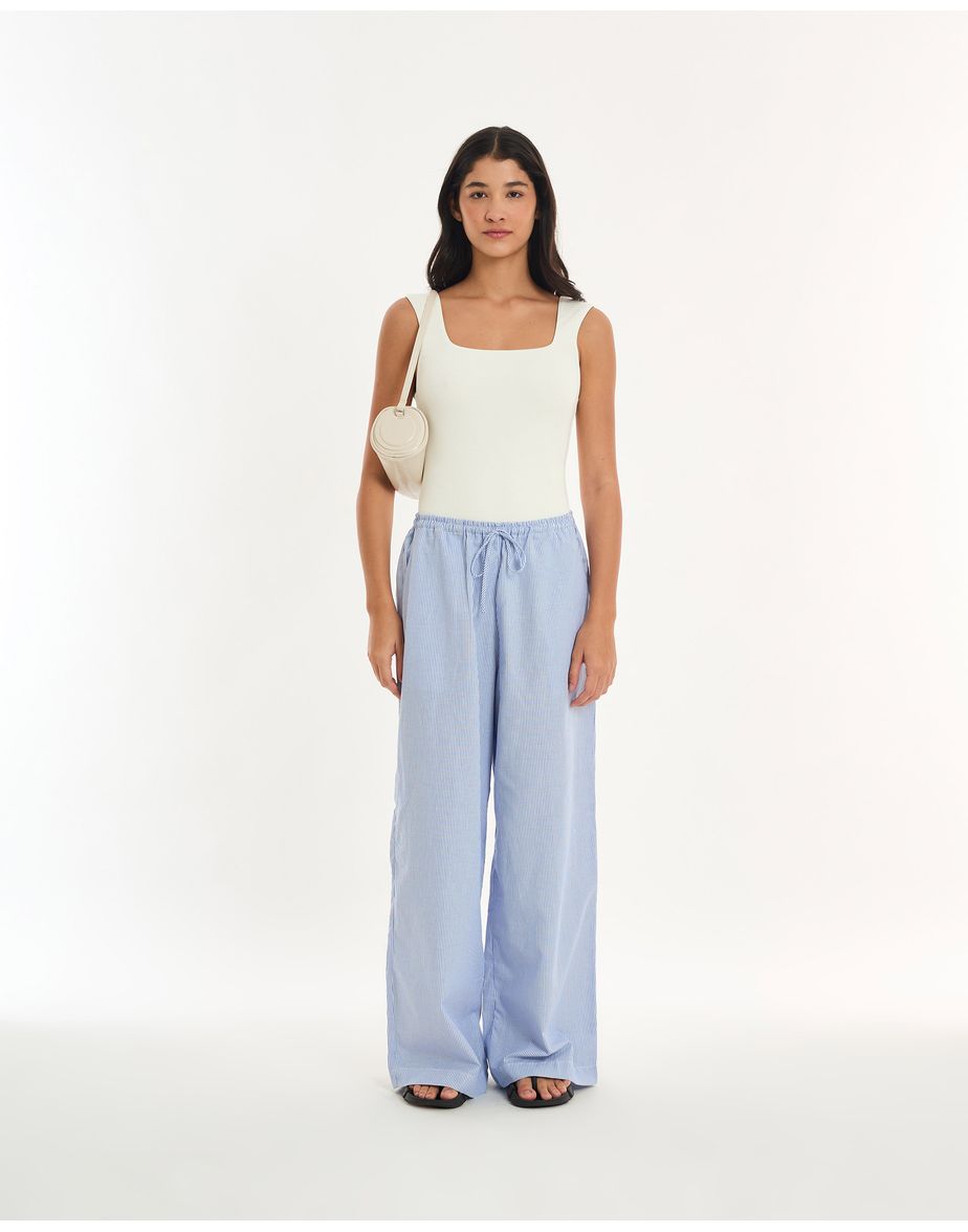 Body decote alt off-white