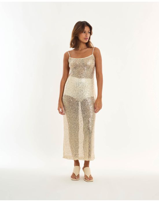 Vestido textura alt off-white