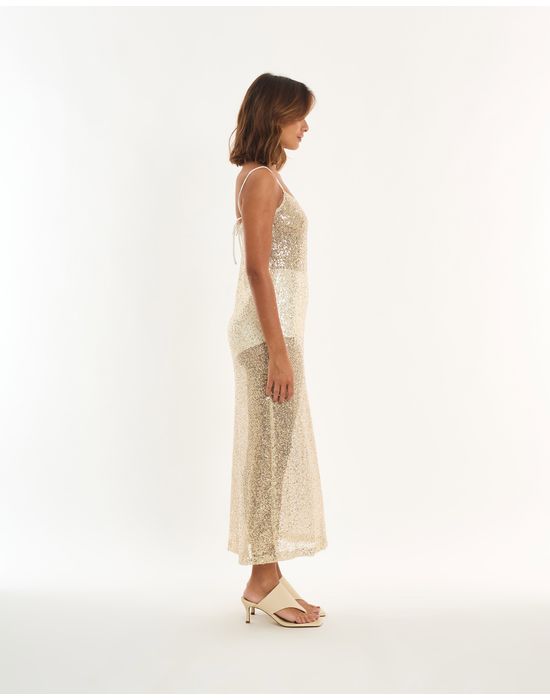 Vestido textura alt off-white