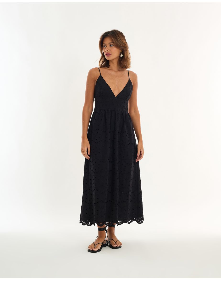 Vestido laise alt preto