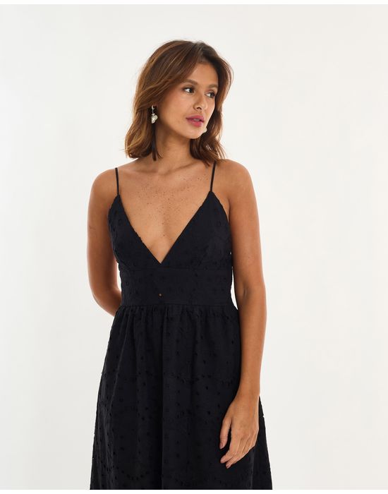 Vestido laise alt preto