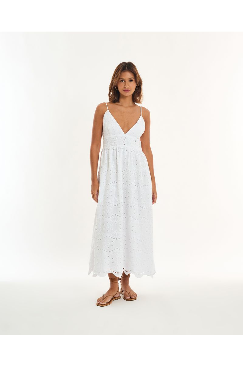 Vestido laise alt branco