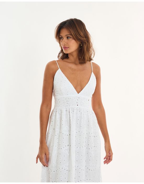 Vestido laise alt branco