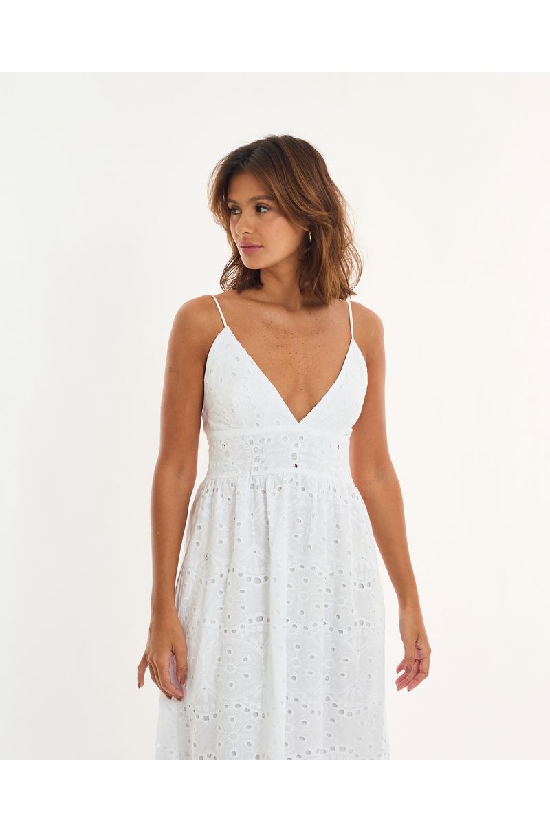 Vestido laise alt branco