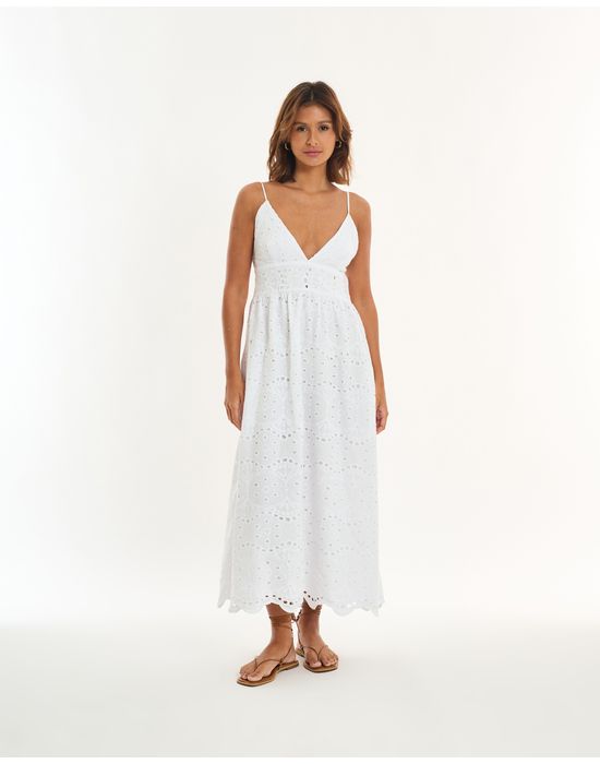 Vestido laise alt branco