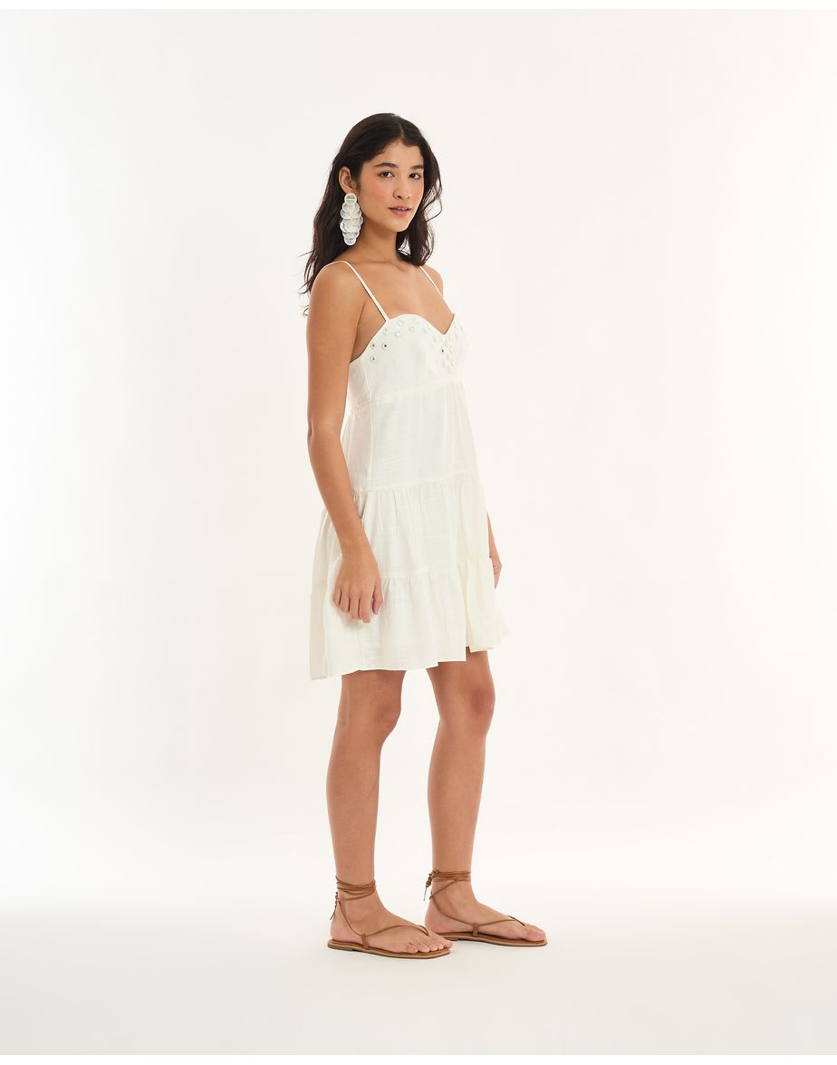 Vestido marias bordado alt off-white