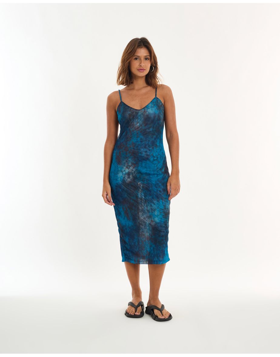 Vestido monet alt  estampado