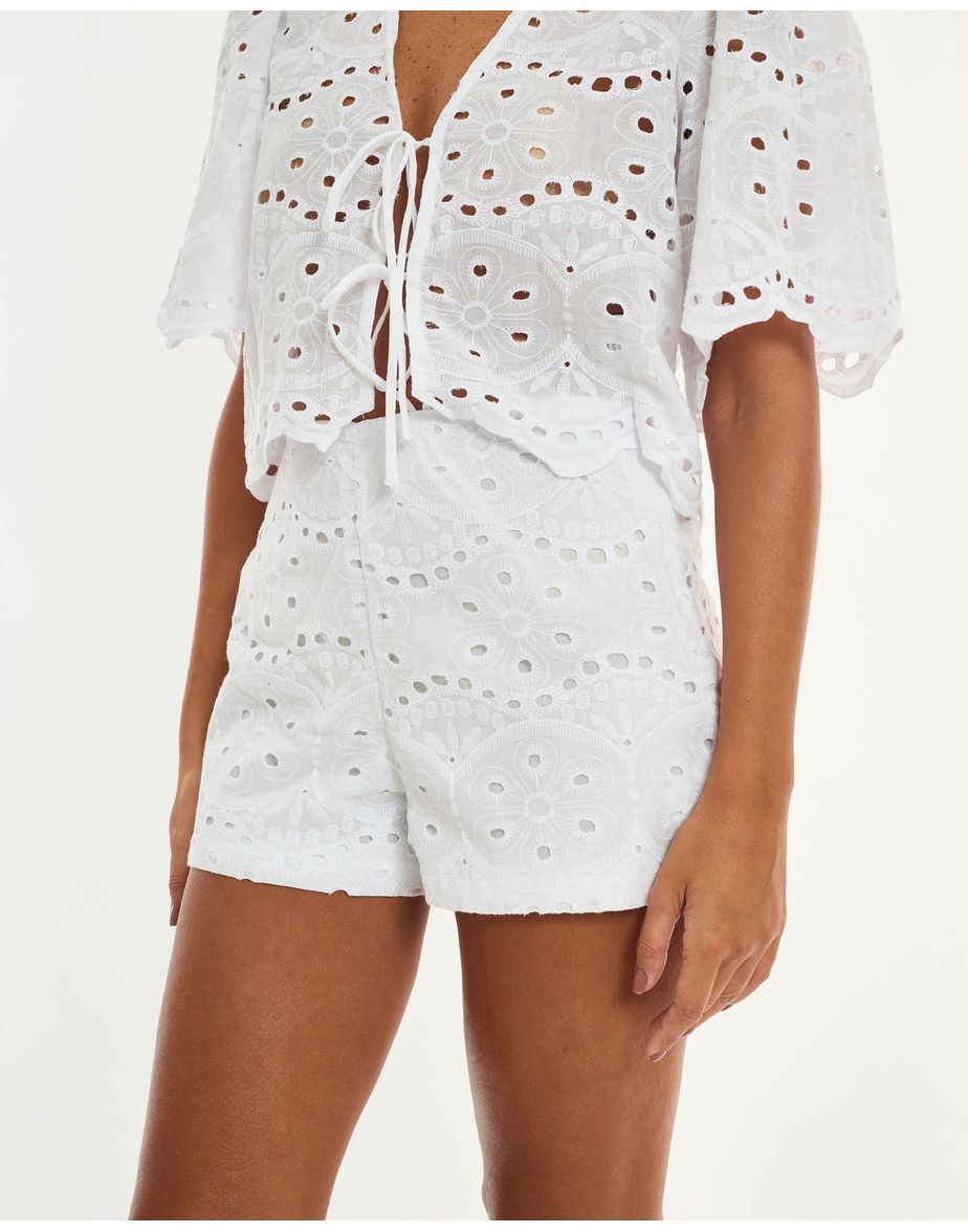 Short voil alt branco