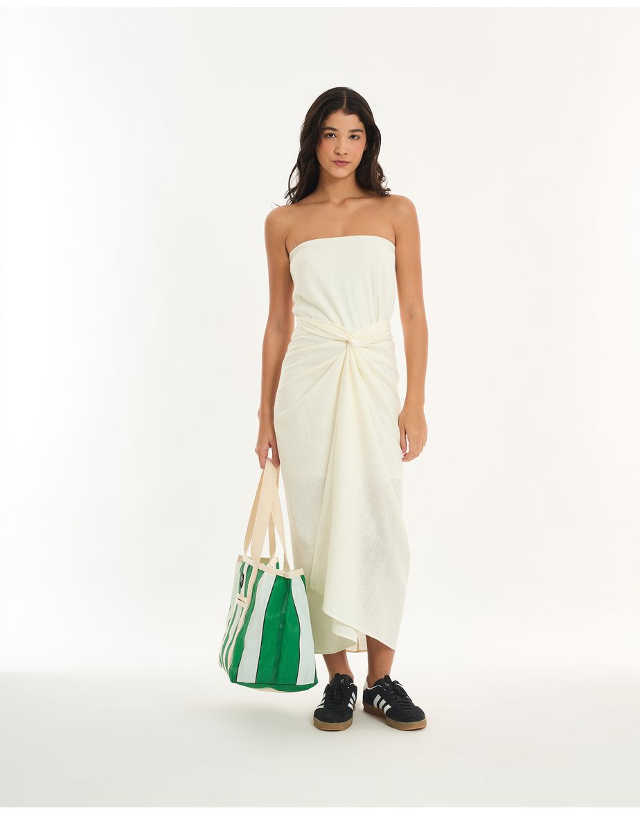 Vestido pareo alt off-white