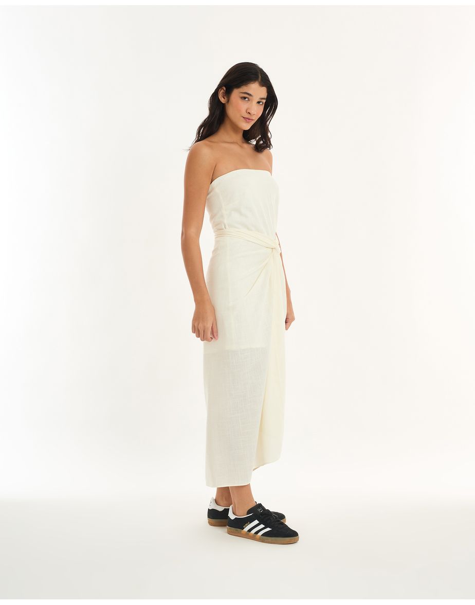 Vestido pareo alt off-white