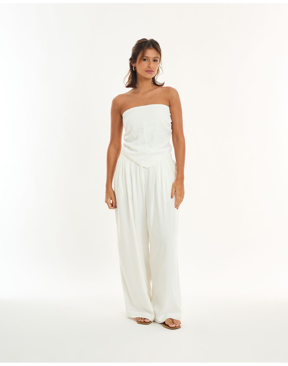 Top lenço alt off-white