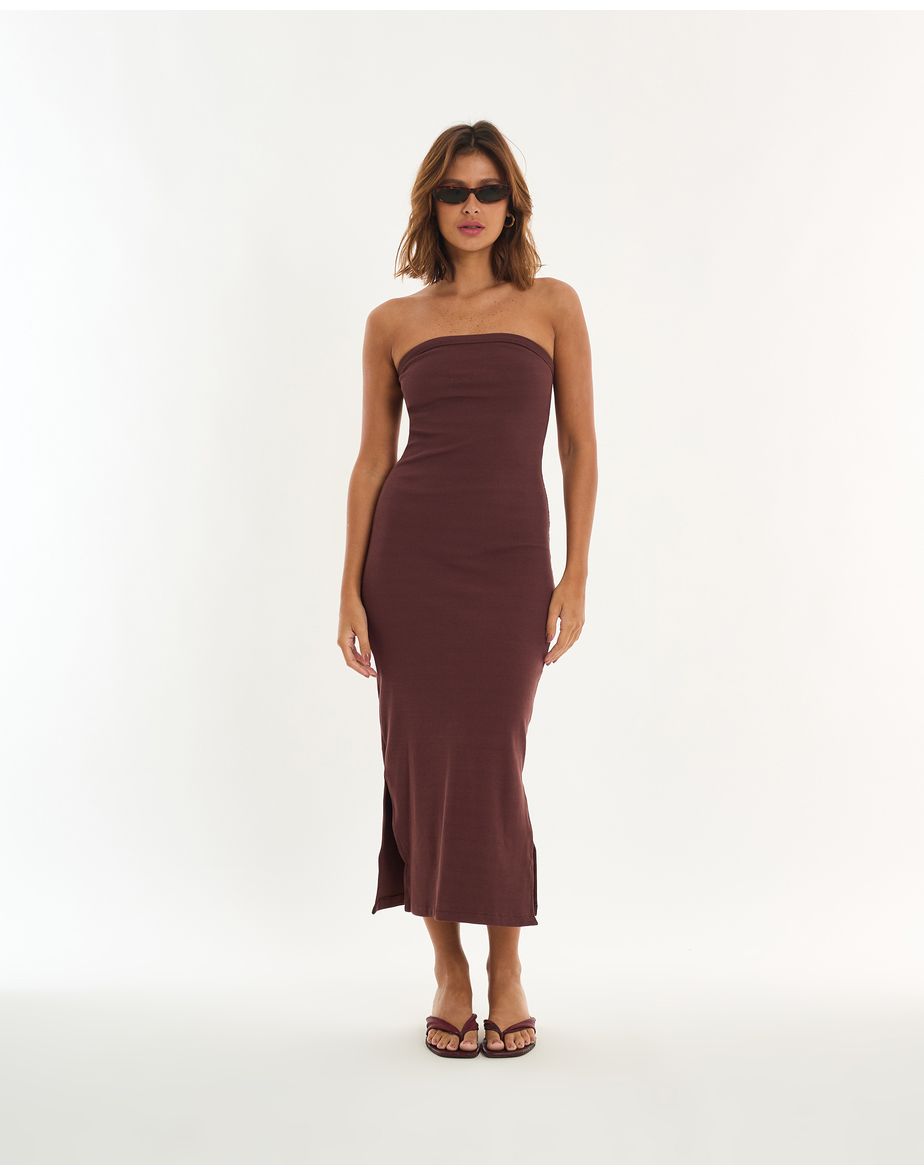 Vestido tqc alt marrom