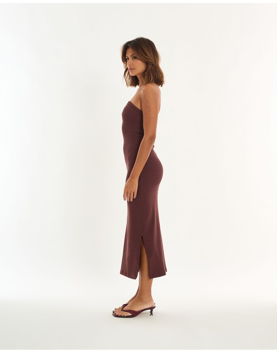 Vestido tqc alt marrom