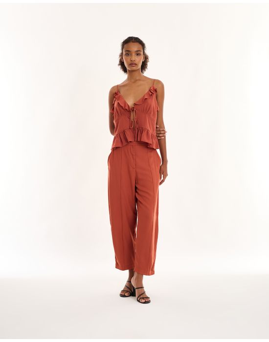 Calça cenoura geek marrom