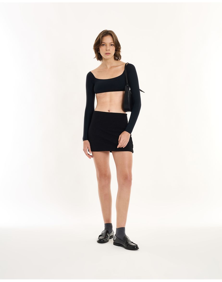 Saia mini in preto
