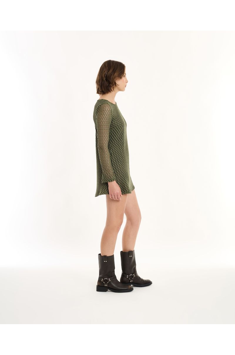 Vestido renda in verde