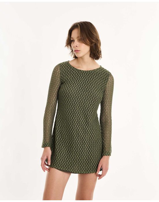Vestido renda in verde