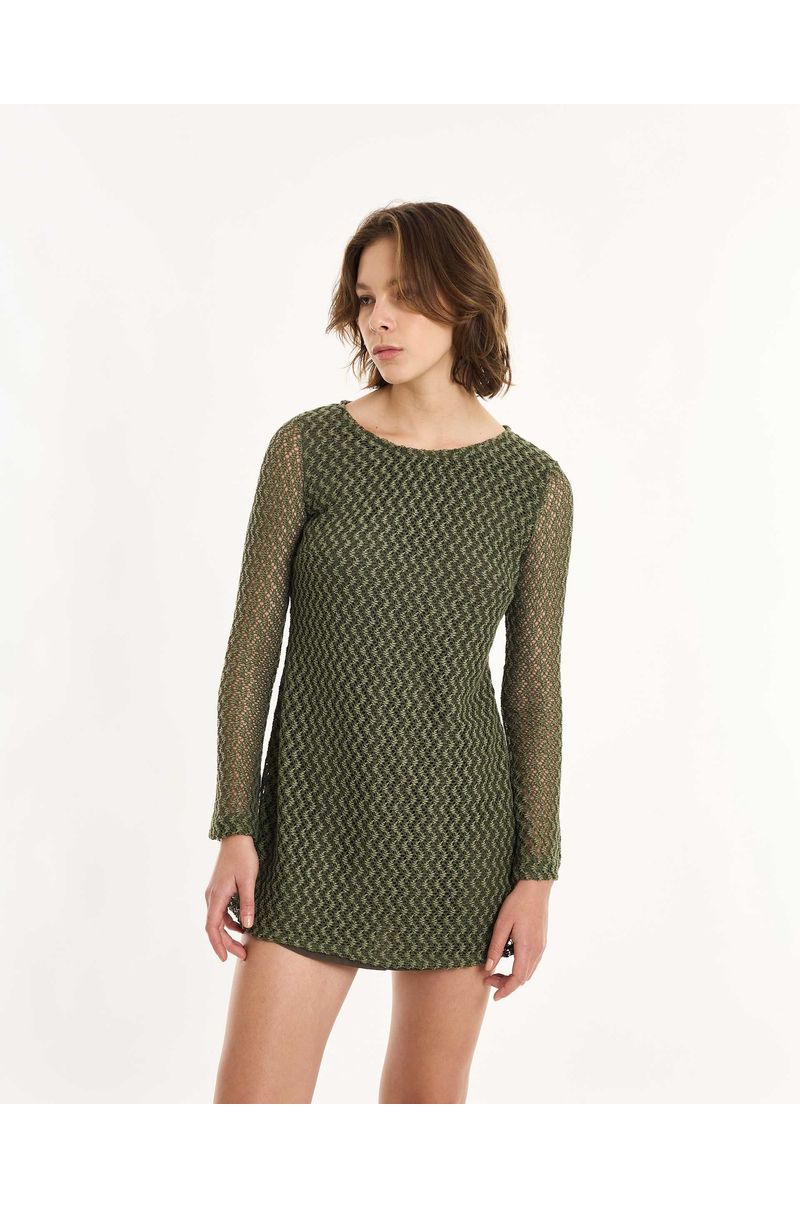 Vestido renda in verde