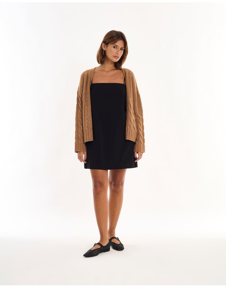 Vestido gravataria boo preto