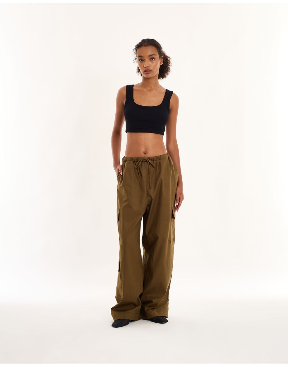 Calça cargo geek verde escuro