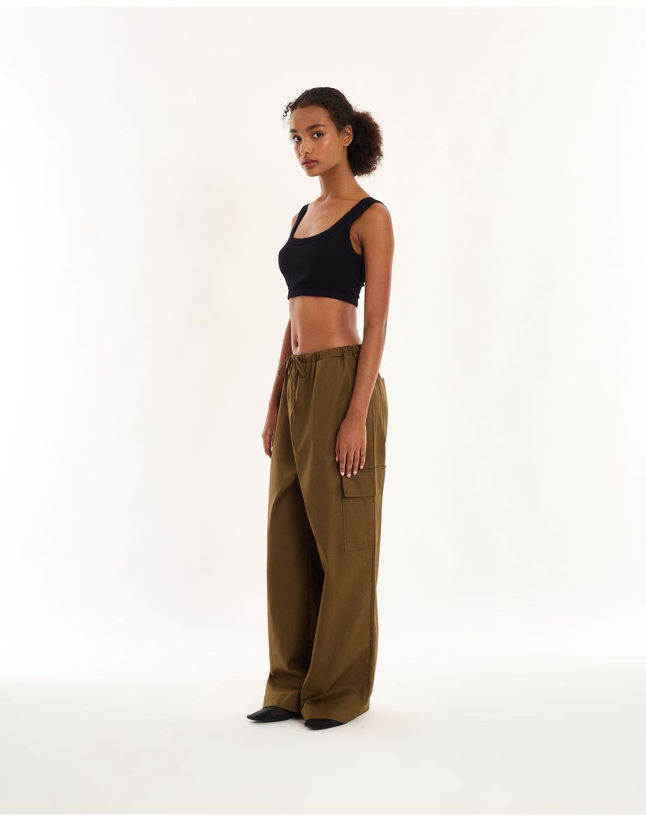 Calça cargo geek verde escuro
