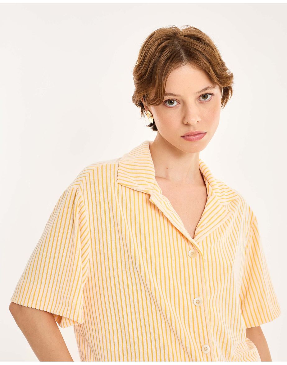 Camisa sport nos amarelo
