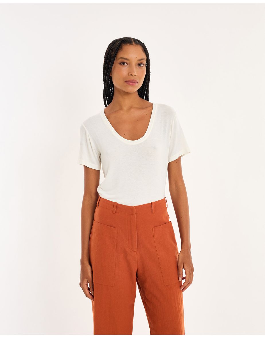 T-shirt básica 3 nos off-white