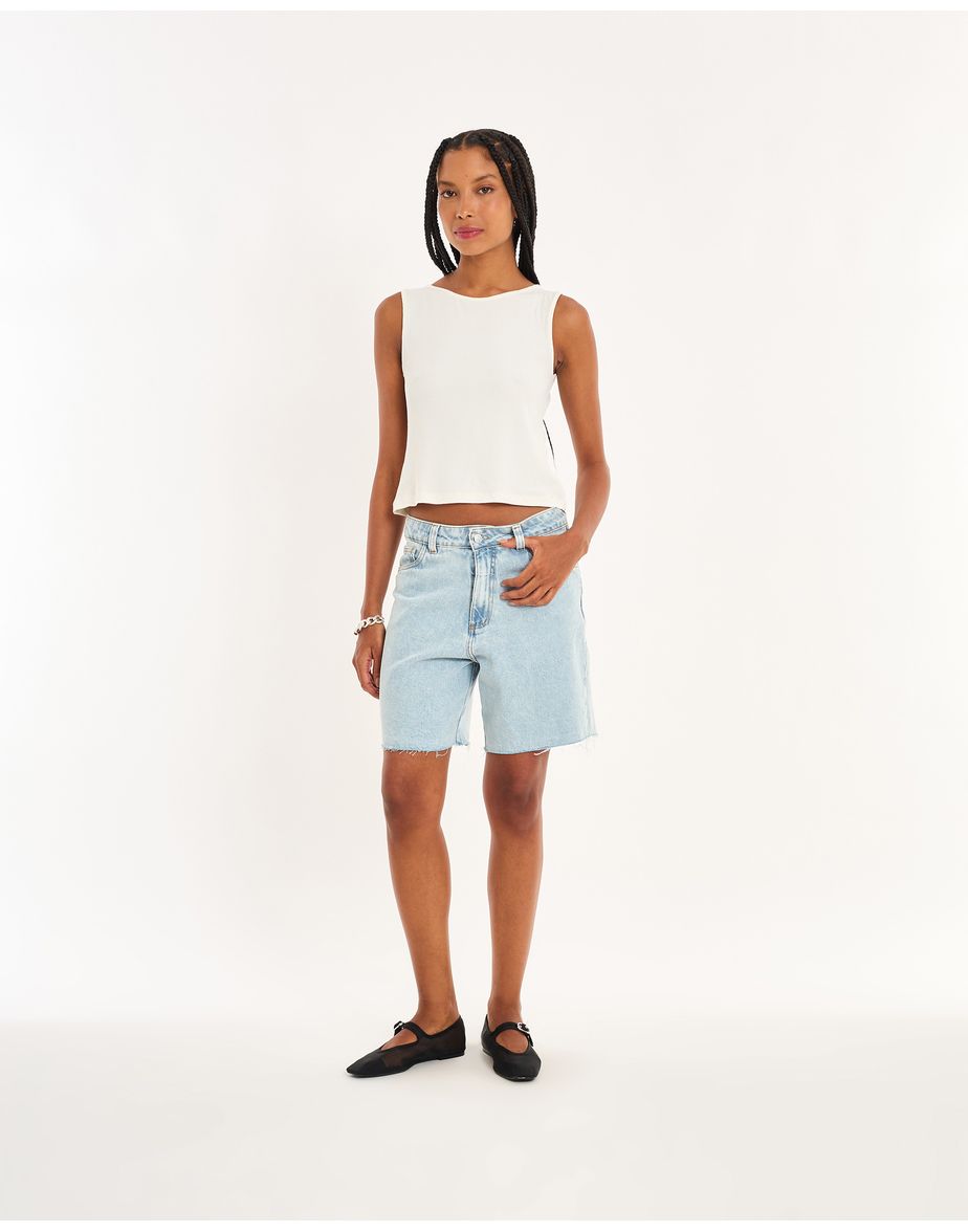 Regata decote nos off-white