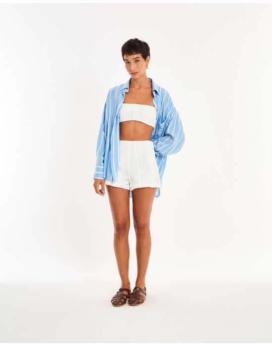 Short gal nos branco