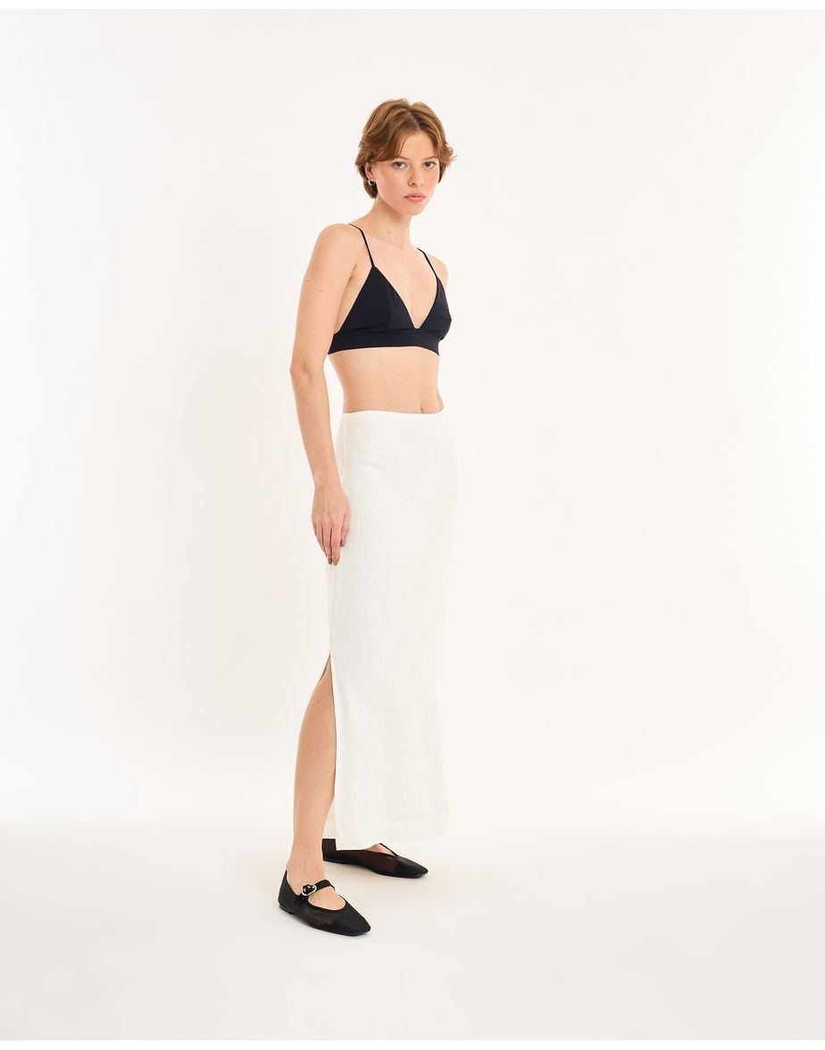 Saia coluna nos off-white