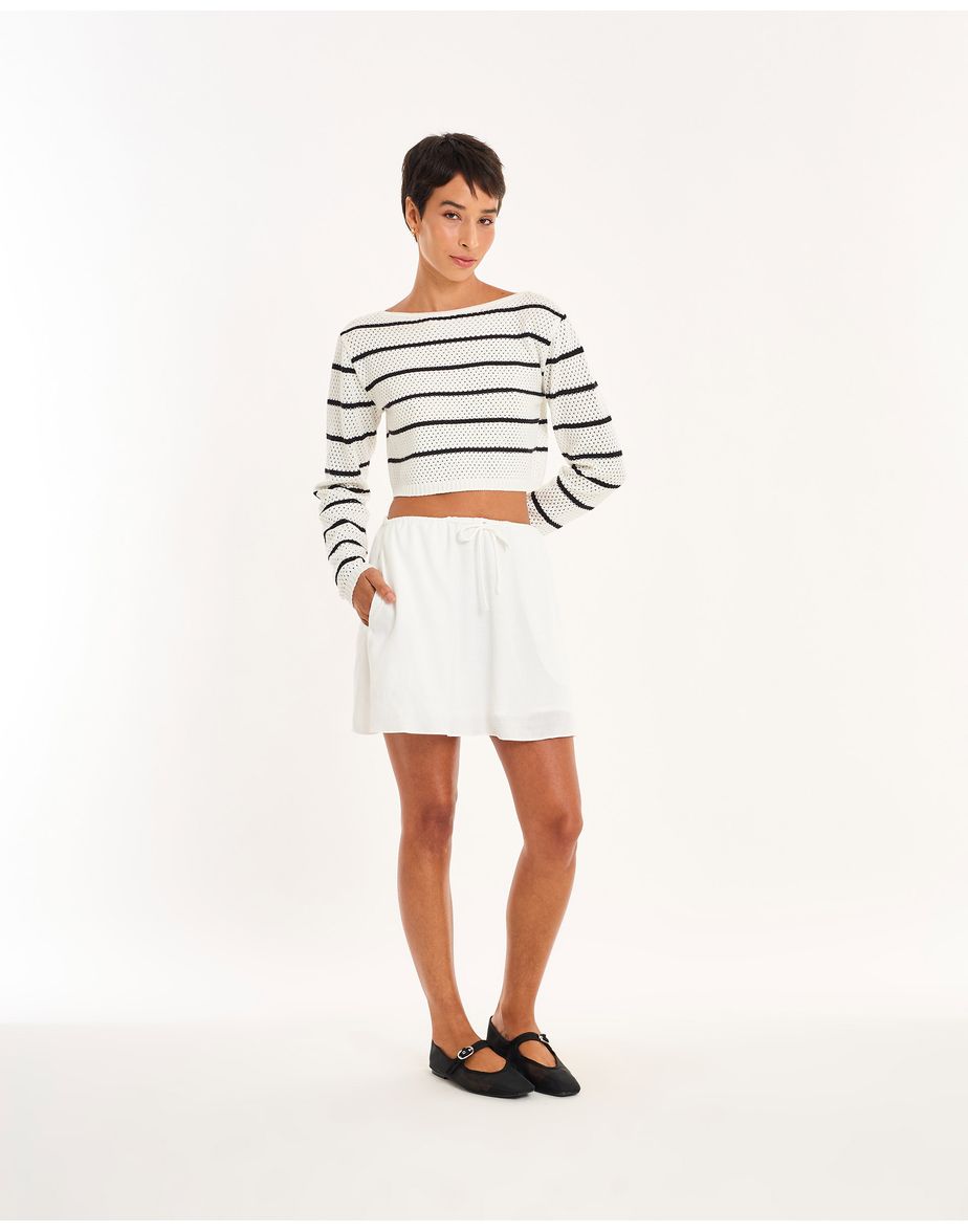Saia visco nos off-white