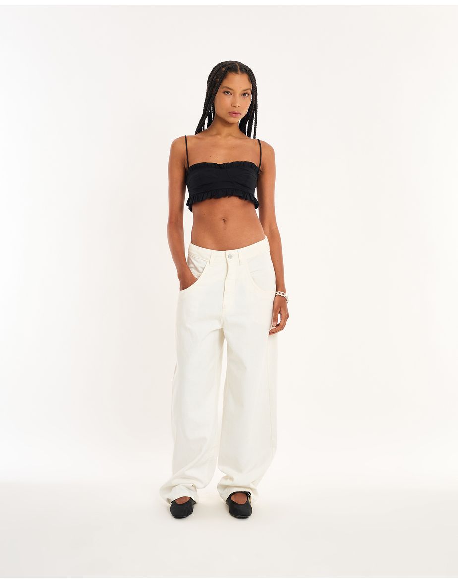Top cotton nos preto