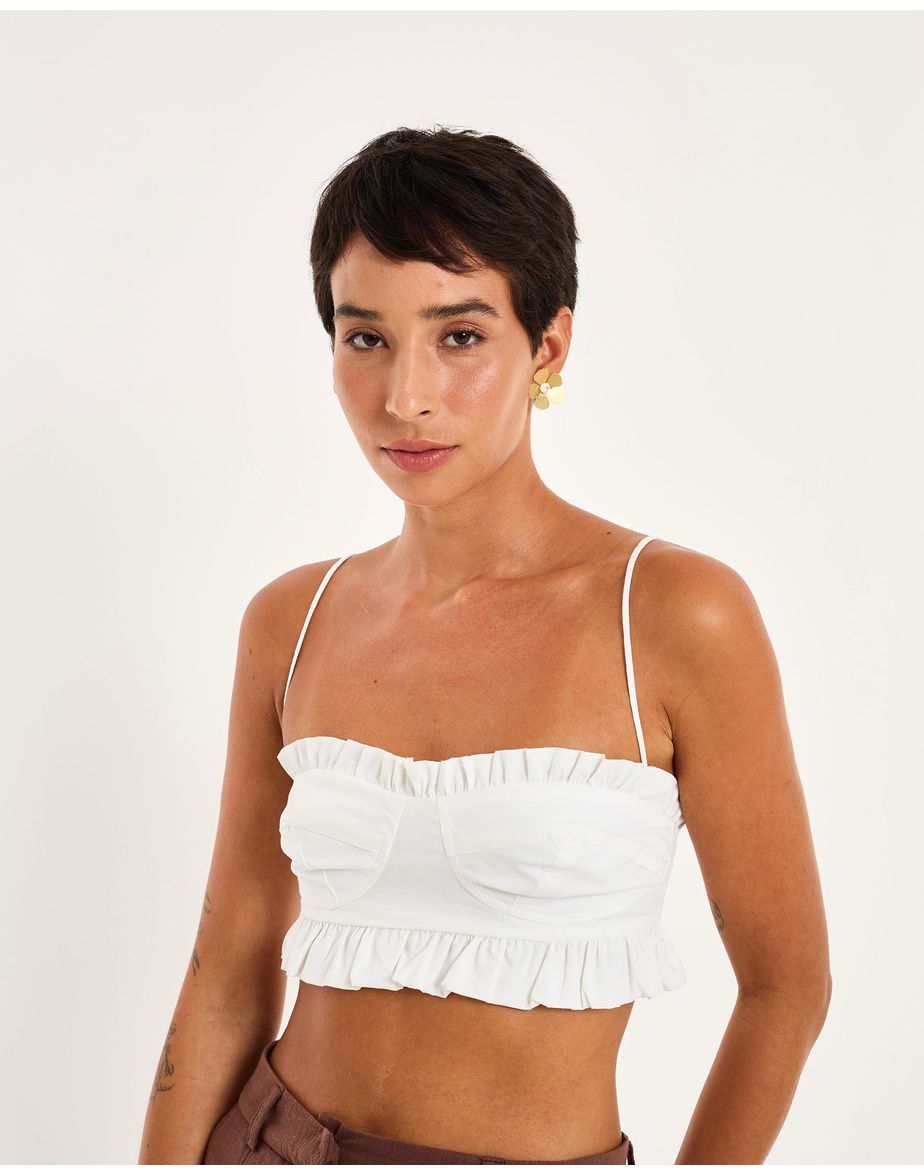 Top cotton nos branco