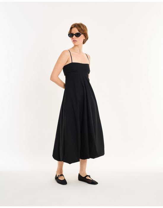Vestido balone nos preto
