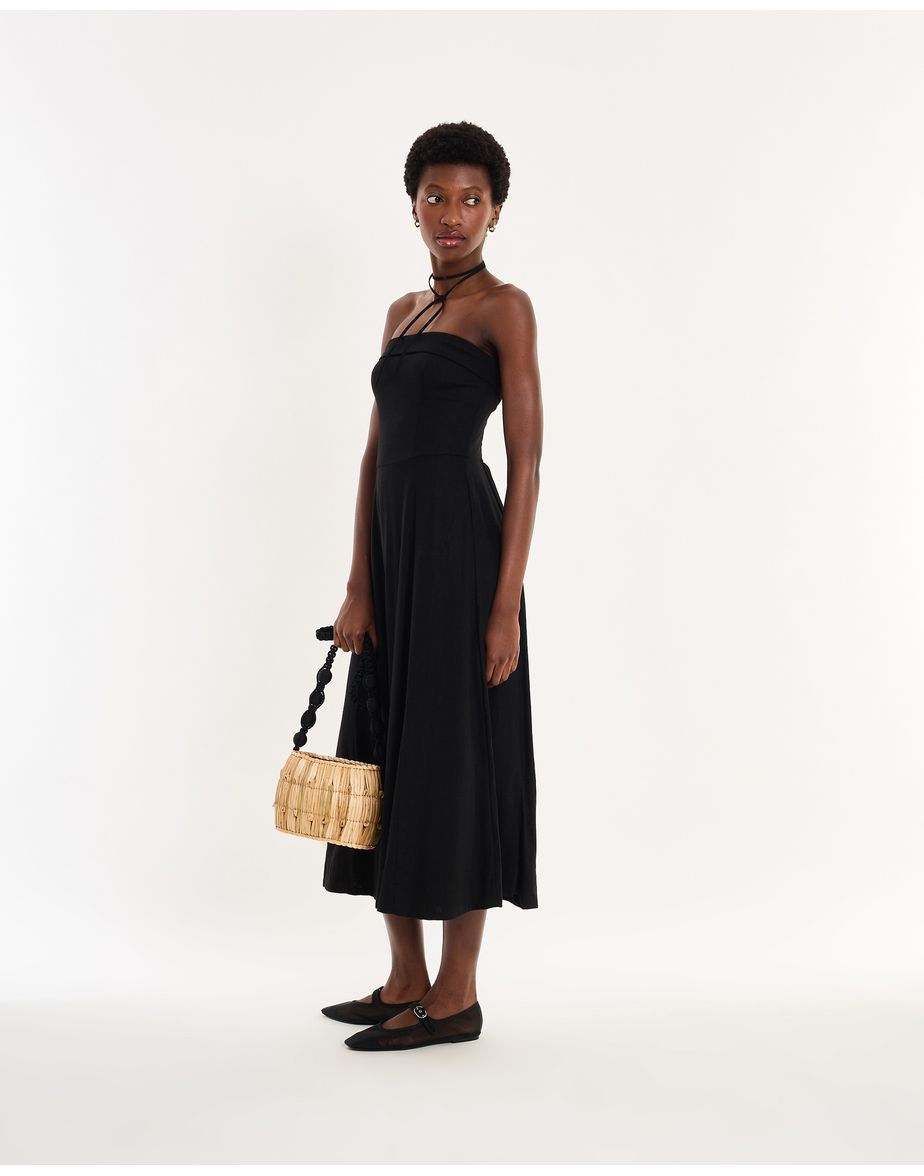 Vestido bruxelas nos preto
