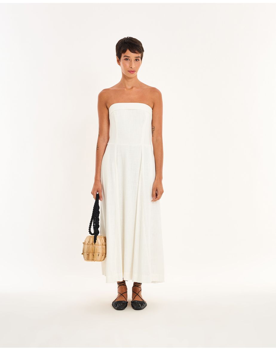 Vestido bruxelas nos off-white