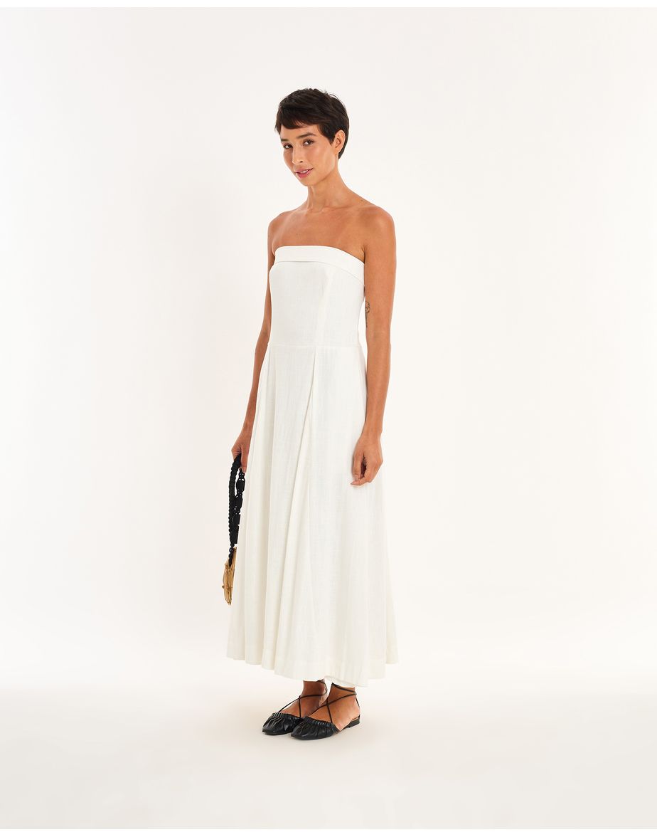 Vestido bruxelas nos off-white