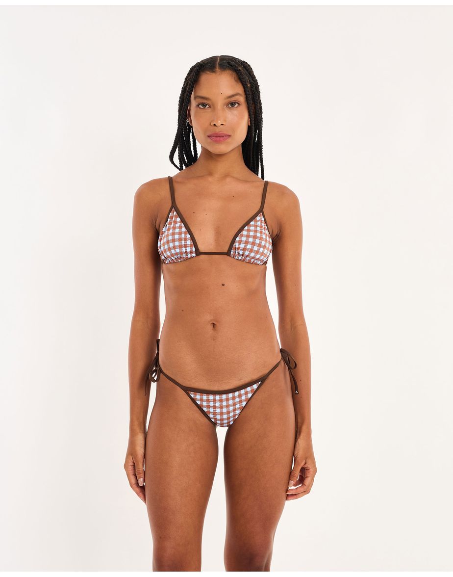 Biquini triangulo vichy nos estampado