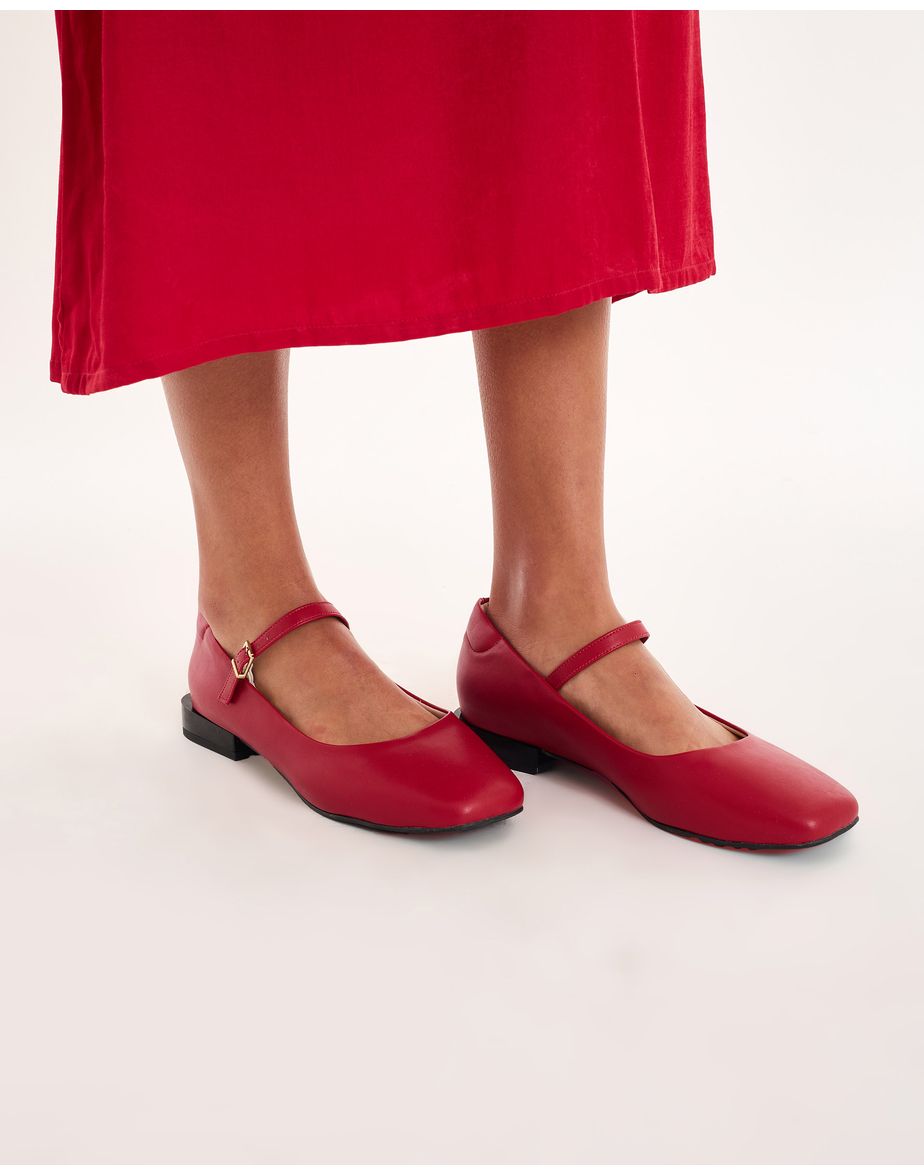 Sapatilha doll red vermelho