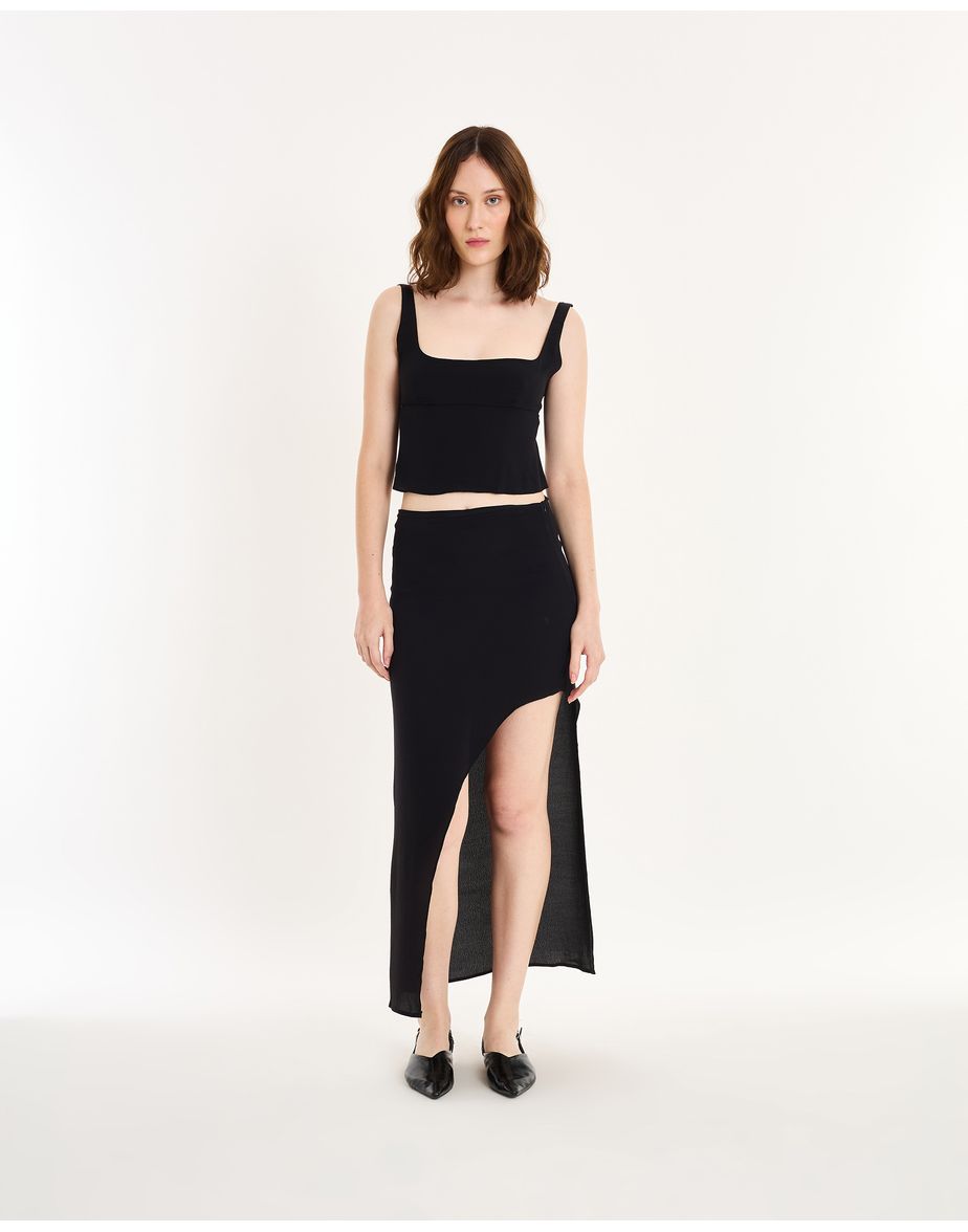 Top tira red preto