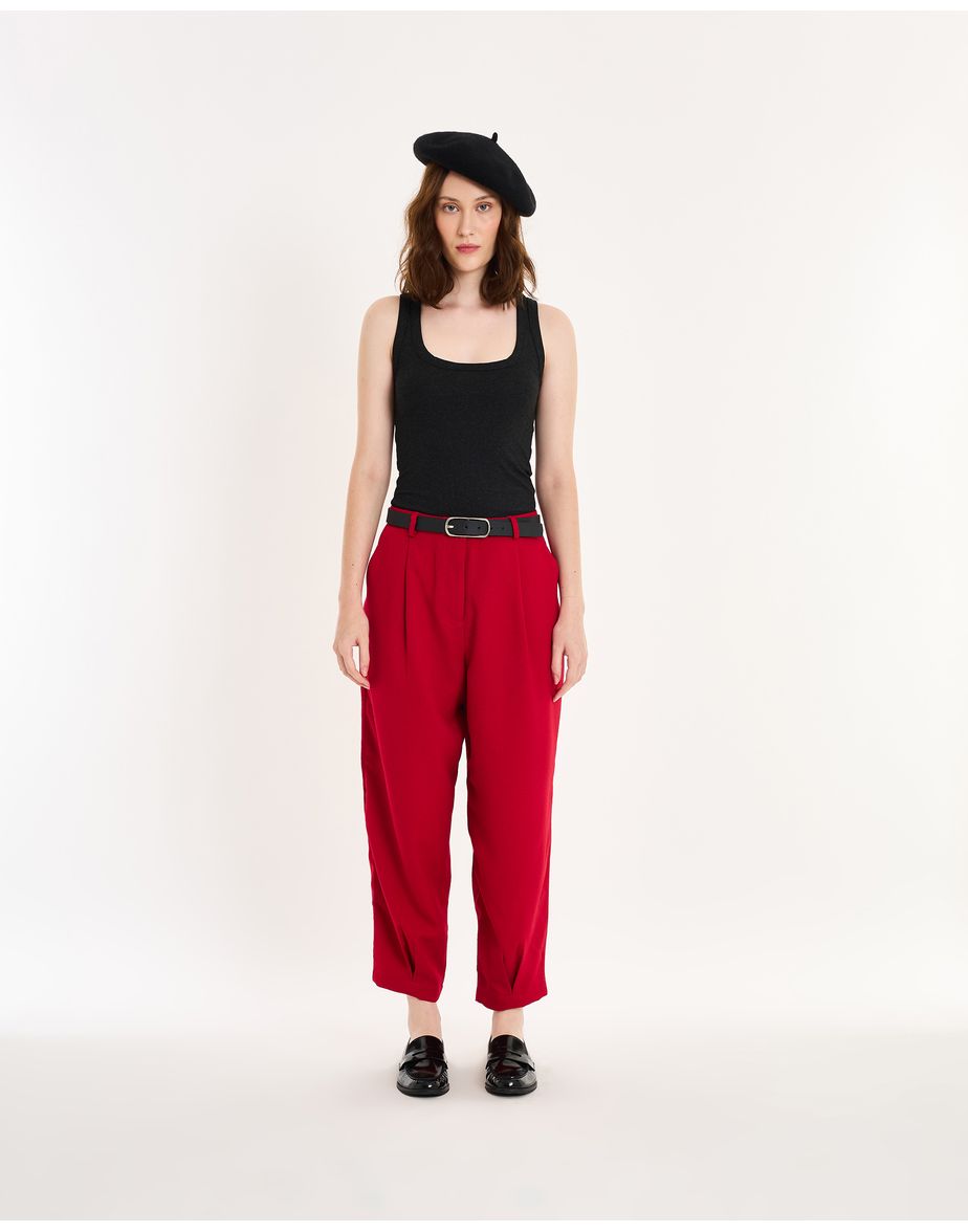 Calça twill red vermelho