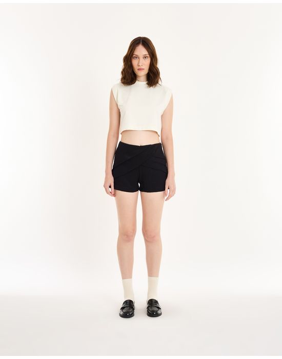 Short origami bel preto