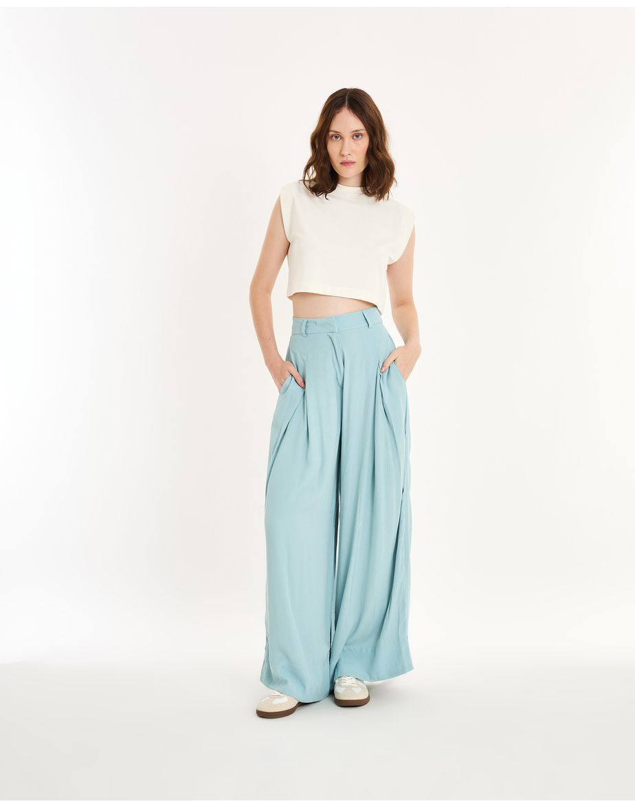 Calça kate bel azul
