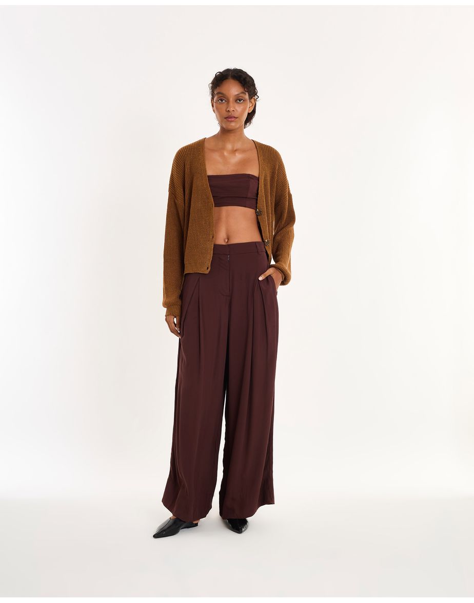 Calça kate bel marrom