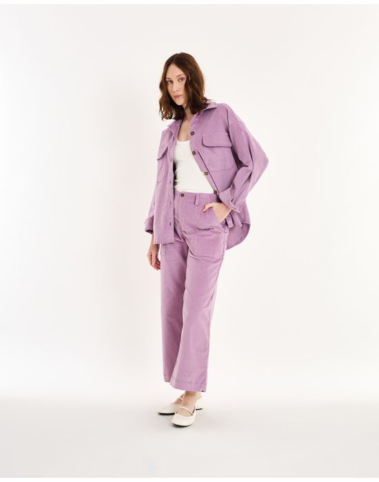 Calça veludo bel lilás