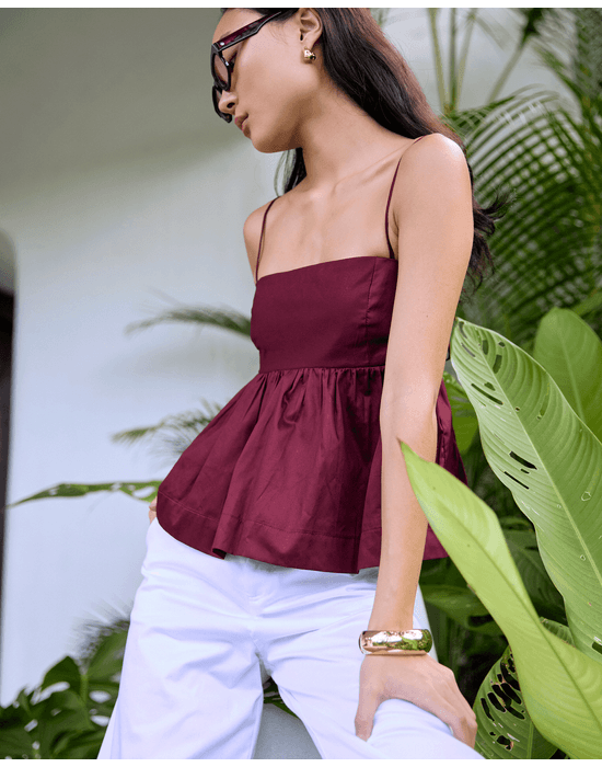 Blusa cotton riv vinho