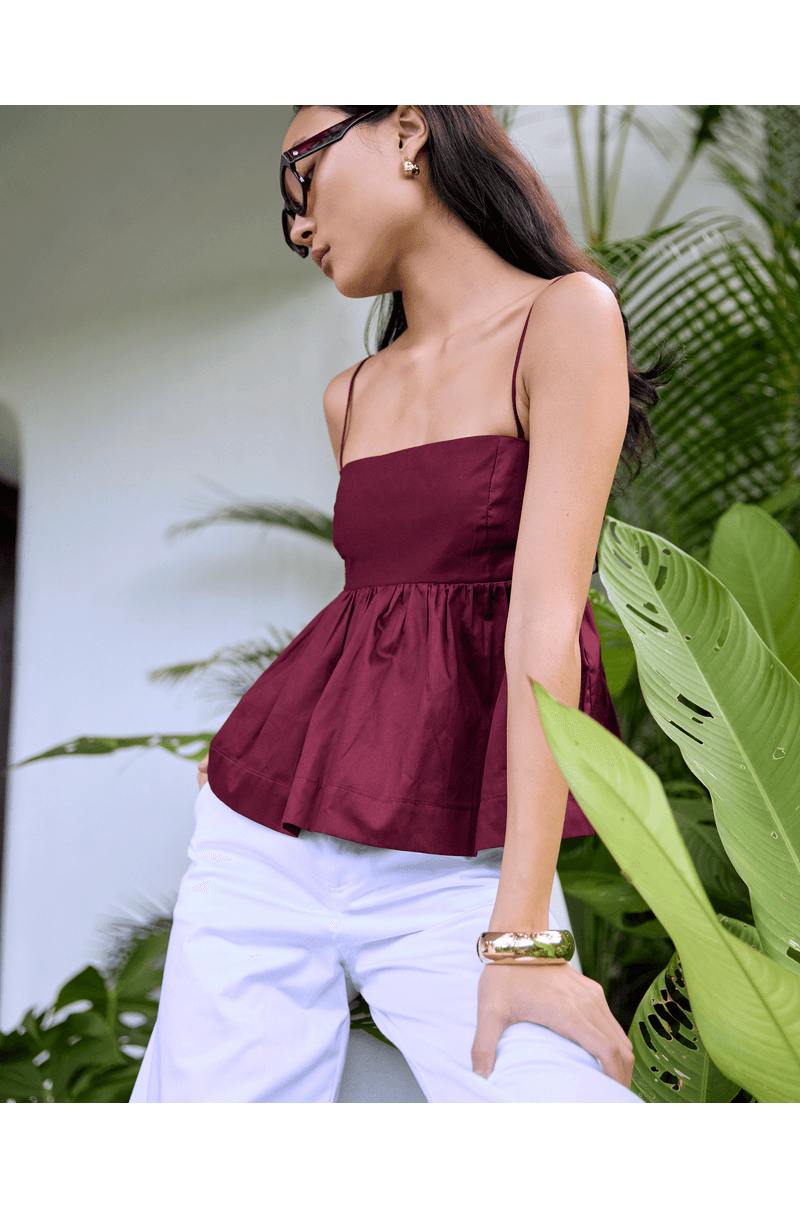 Blusa cotton riv vinho